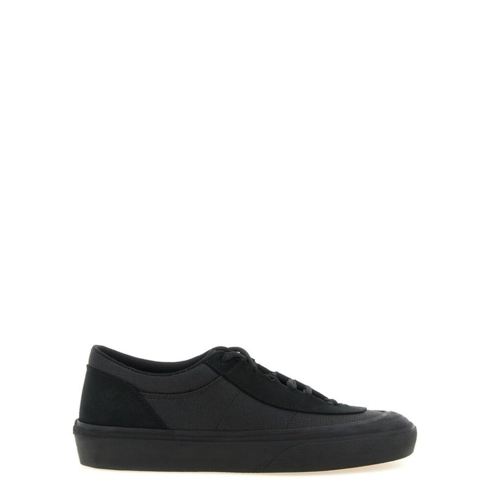 Stone Island Black Cotton Low Top Men's Sneakers